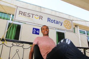 Rotaract member Frekai.