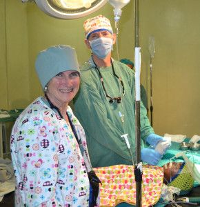 Gillian with surgeon Stan Valnicek